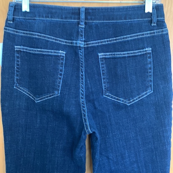 NWT Logo by Lori Goldstein Dark Wash Skinny Jeans Women Size 6 - Picture 7 of 9